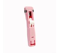 Sileduove Mini agrafeuse à main pour fichiers et documents, pince à papier compacte et portable avec poignée antidérapante, outil efficace pour le bureau et la maison, pour voyage, école, plastique