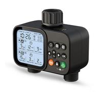 Sileduove Minuteur d'arrosage intelligent à double sortie avec mode manuel pour l'entretien des plantes de jardin, pelouse, programmation flexible de 8 heures