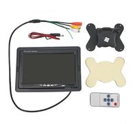 Sileduove Moniteur de voiture 7" avec 2 entrées AV et priorité de recul automatique, écran LCD TFT 800 x 600, DC 12 V/24 V, support pour camions, bus, remorques, véhicules utilitaires