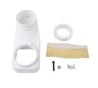 Sileduove Nettoyeur de chaussures en nylon CNC - Collecteur de poussière pour tuyau de 10,2 cm - Pour le travail du bois - Machine de gravure - Blanc ou jaune (100 mm)