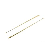 Sileduove Paire de tiges de radiesthésie réglables en laiton de 57 cm pour la chasse aux veines d'eau, l'exploration paranormale, finition dorée, ensemble d'outils de mesure compacts et portables