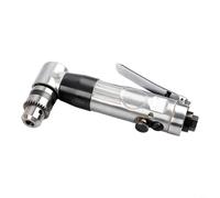 Sileduove Perceuse à angle d'air de 90 degrés, perceuse pneumatique à angle droit, outil pneumatique réversible pour les espaces restreints, sortie de couple élevé, corps en alliage de zinc, contrôle