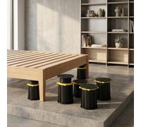 Sileduove Pieds de support de lit réglables de 53 à 185 mm, pièces de rechange robustes pour cadre central de canapé, armoire (53-58 mm)