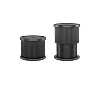 Sileduove Pieds de support réglables pour meubles, sans perçage, antidérapants, absorbant les chocs, pour armoire à chaussures, stabilité, coussinets rehausseurs (noir)