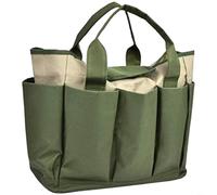 Sileduove Sac fourre-tout imperméable Oxford 600D avec 8 poches extérieures, sac de rangement pour plantation, élagage et kit de jardinage en plein air