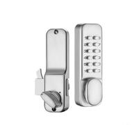 Sileduove Serrure à combinaison mécanique étanche sans vec code personnalisable, pour portes coulissantes en bois, aluminium et fer forgé, utilisation intérieure et extérieure