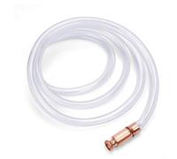 Sileduove Siphon auto-amorçant, 2 m, 18 mm, tube en PVC transparent pour transfert sûr d'huile, eau, diesel, bière, vin, maison, jardin, atelier