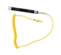 Sileduove Sonde de température de type K Thermocouple à fil à ressort avec poignée isolée pour thermomètre numérique plage de test de -50 °C à 500 °C (81531B)