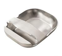 Sileduove Support de couvercle de casserole, cuillère, support de rangement pour louche, design vertical peu encombrant, passe au lave-vaisselle, facile à nettoyer, acier inoxydable 304, robuste et