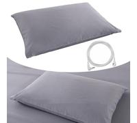 Sileduove Taie d'oreiller avec câble de terre pour un meilleur sommeil et un confort améliorés, mélange de coton bio doux (50,8 x 76,2 cm)