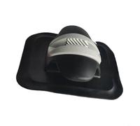 Sileduove Taquet d'ancrage en PVC pour bateaux gonflables, kayaks, canoës, bateaux de pêche, support de pagaie sécurisé, design léger, facile à installer, noir ou blanc, 310 x 160 x 65 mm (noir)