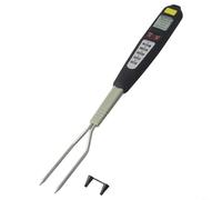 Sileduove Thermomètre à viande, fourche, sonde à viande avec double affichage de la température Celsius et Fahrenheit pour cuisine, grillades, barbecue, dinde
