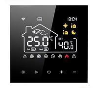 Sileduove Thermostat Smart for TUYA pour climatisation centrale et chauffage au sol à eau, contrôle vocal et application, écran tactile LCD avec rétroéclairage, précision 05 C, 85-250 V AC, IP20