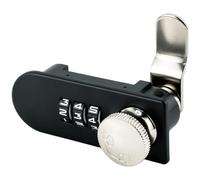 Sileduove Verrou de porte mécanique sans BS pour classeurs, tiroirs, boîtes aux lettres, serrure à mot de passe avec outil de réinitialisation pour portes en bois en acier (ouverture à gauche)