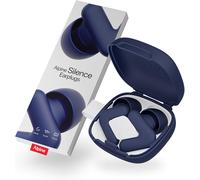 Silence Ear Plugs For Sleeping,Travel & Focus-Comfortable,Reusable-Fitted V-Shape & Soft Oval Tips-Xs/S/M/L-Optimal Noise Reduction-Dark Blue