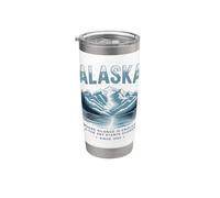 Silence Éternel et Ciel Proche en Alaska Gobelet isotherme en acier inoxydable double paroi