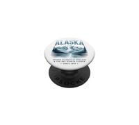 Silence Éternel et Ciel Proche en Alaska PopSockets PopGrip Adhésif