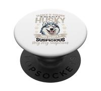 Silence is Golden Unless You Have A Husky Then Silence is PopSockets PopGrip Adhésif