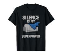 Silence Is My Superpower Bande dessinée anti-sociale T-Shirt