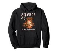 Silence is My Superpower Cheminée introvertie pour Rat de bibliothèque Sweat à Capuche