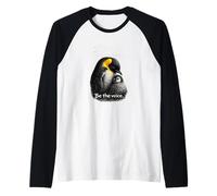 Silence is Threatened Be The Voice Art Manchot Manche Raglan