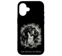 Silence of Speed Horse Rider Moody Equestrian Design Coque pour iPhone 16