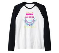 Silence Radio Brisée Esthétique Rétro Cassette Audio Manche Raglan