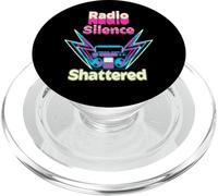 Silence Radio Brisée Esthétique Rétro Cassette Audio PopSockets PopGrip pour MagSafe