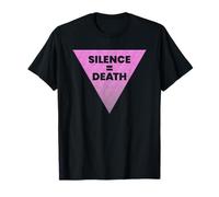 Silence = Triangle rose mort T-Shirt