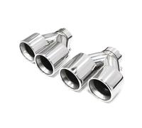 Silencieux 1 Paire De Sorties D'échappement Quadruples Pour BMW 535i 535d F10 F11 F18 Système D'échappement De Pare-chocs Amélioré G31 G30 M5 Tuyau D'échappement(Argent)