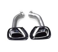Silencieux 1 Paire De Tuyaux D'échappement En Acier Inoxydable 304 Pour BMW X5 E70 V8 2007 2008 2009-2010 Tuyau D'échappement(Argent)