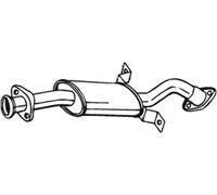 BOSAL 177-257 Silencieux avant
