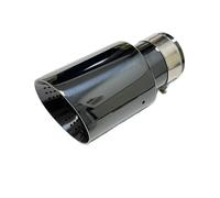 Silencieux arrièr Embout d'échappement en acier inoxydable titane noir, grand diamètre 101 mm 114 mm, silencieux ouvert pour voiture, embout AK Punch Embout de silencieux(51mm-114mm)