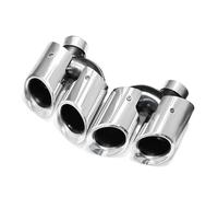 Silencieux arrièr Embout d'échappement quadruple style pour GTS pour Macan 2.0t 2014-2018 et versions ultérieures. Accessoires auto. Embout de silencieux(Silver B)