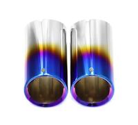 Silencieux arrièr Embouts de pot d'échappement en acier inoxydable pour A4, A3 et Q5 (lot de 2) Embout d'échappement(Bleu)