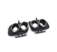 Silencieux arrièr Embouts d'échappement en acier inoxydable 304 pour 992 pour Carrera 2/4/S/4S (quad) Embout pot d'échappement(Argent)