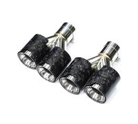 Silencieux arrièr Embouts d'échappement universels en fibre de carbone forgée Quad Y pour BMW, 1 paire Embout d'échappement(ID63MM)