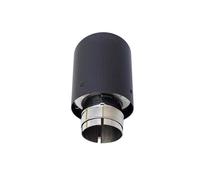 Silencieux arrièr Pot d'échappement pour tuyau d'automobile modifié queue gorge Style de bouclage queue en Fiber carbone Ttips tuyau voiture universel Sortie d'échappement(In51-Out 89)