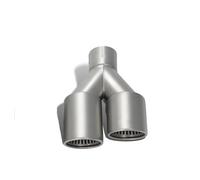 Silencieux arrièr Système d'échappement automobile universel avec double sortie d'échappement, utilisé pour la modernisation des embouts silencieux. Embout d'échappement(Right in51-Out89)