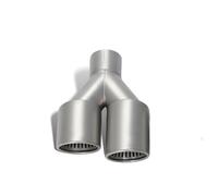 Silencieux arrièr Système d'échappement automobile universel avec double sortie d'échappement, utilisé pour la modernisation des embouts silencieux. Embout de silencieux(Left in63-Out89)