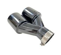 Silencieux arrièr Tuyau d'échappement monobloc en titane noir, modification de la gorge d'échappement, 4 sorties, double sortie en Y, gros calibre Embout de silencieux(60mm-101)