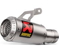 Silencieux arrière en titane en ligne Akrapovic, argent