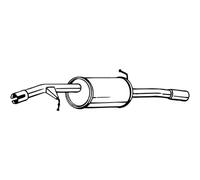 Silencieux Arrière Bosal 135-107