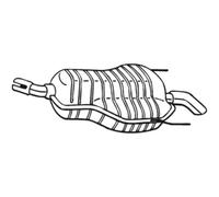 Silencieux Arrière Bosal 185-469