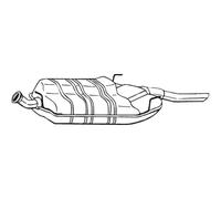 Silencieux arrière BOSAL 215-831