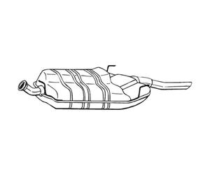 Silencieux arrière BOSAL 215-831