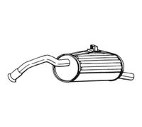 Silencieux Arrière Bosal 228-205