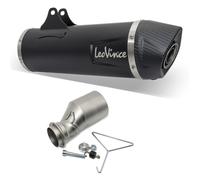 Silencieux arrière d'échappement LeoVince SLIP-ON SBK RACING acier inox noir