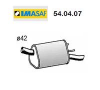 Silencieux Arrière Opel Corsa B 1.0 I 12V Imasaf Pour 90529433