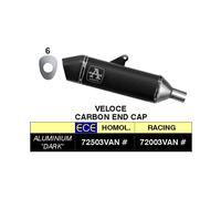 Silencieux ARROW A Enfiler Rapide Aluminium pour Triumph 1200 Tiger